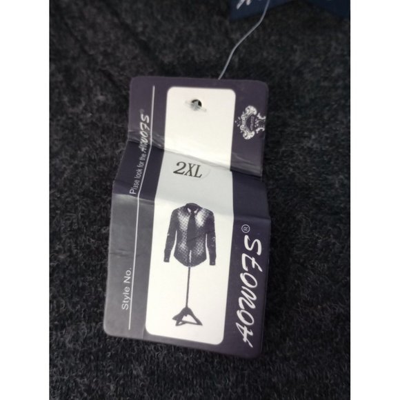 AOWOFS Juniors V Neck Shirt Long Sleeve Shirt Size 2XL Lightweight NWT - Picture 5 of 8